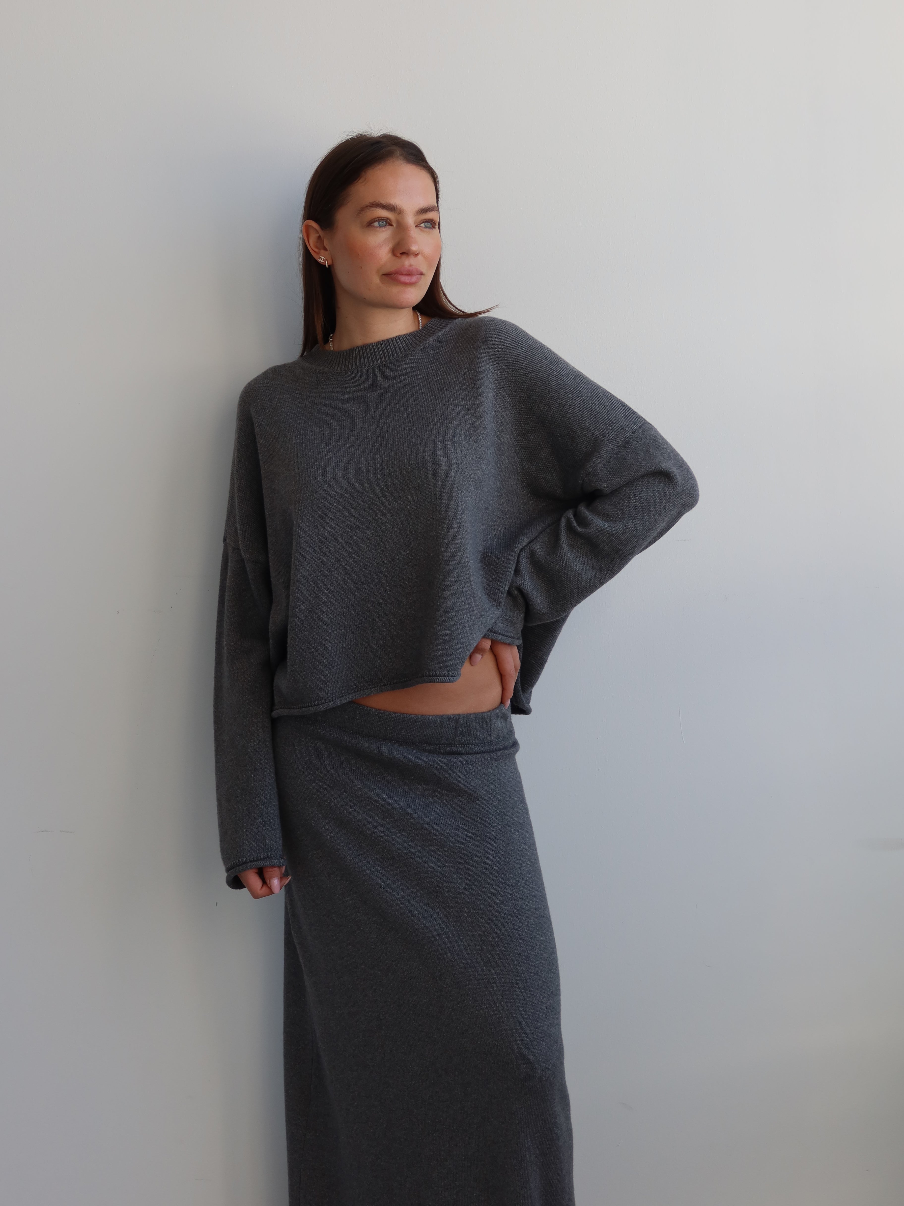 ANTONELLA SKIRT grey melange