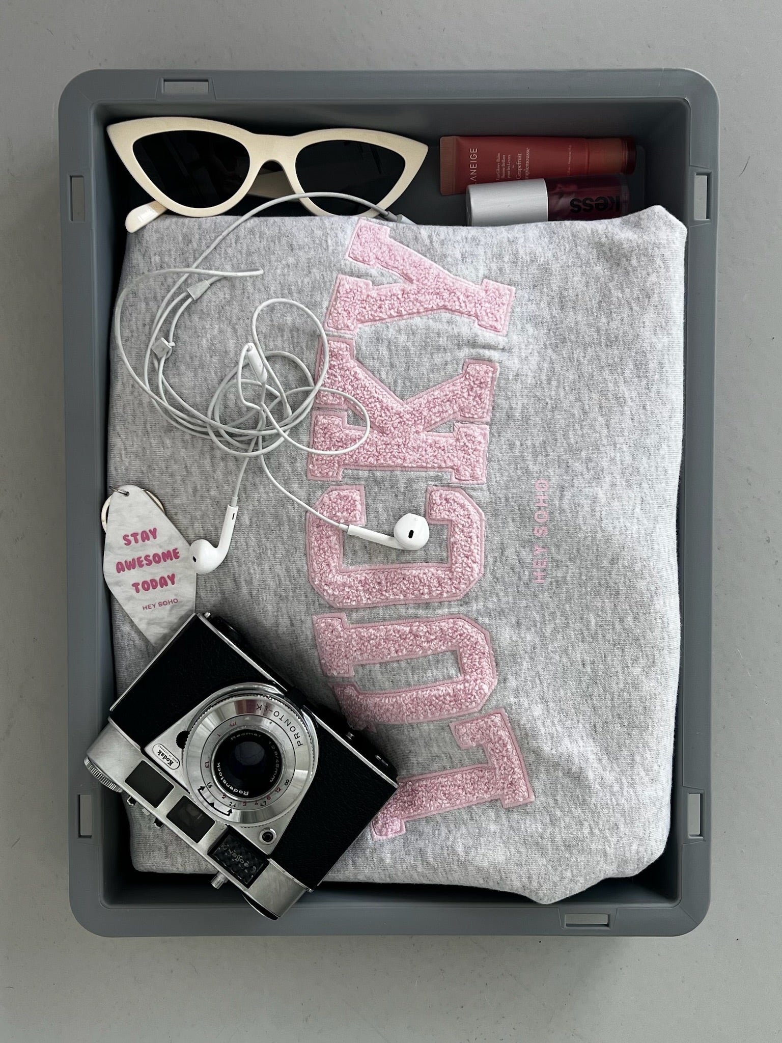 LUCKY SWEATSHIRT light grey melange
