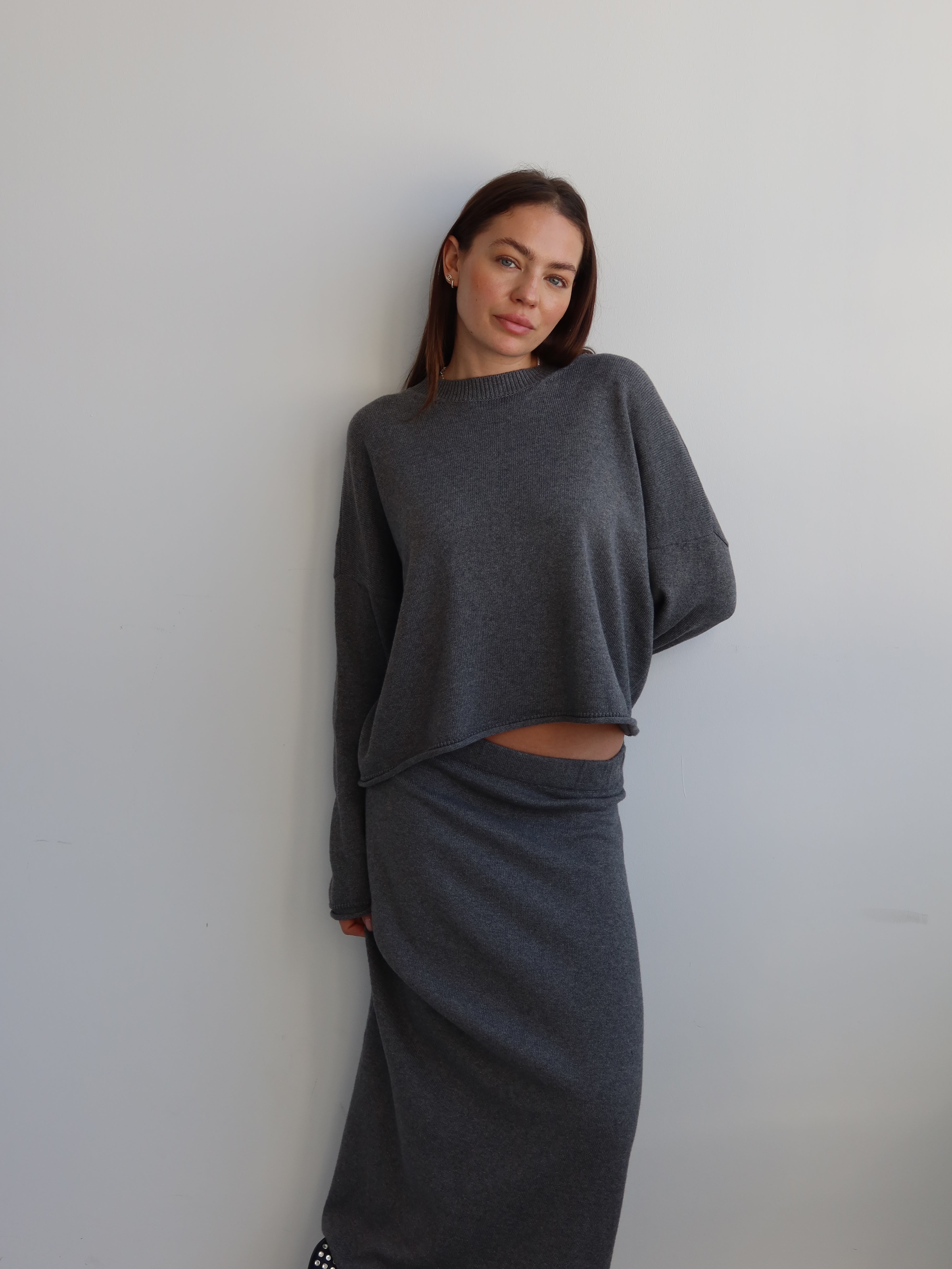 ANTONELLA SKIRT grey melange