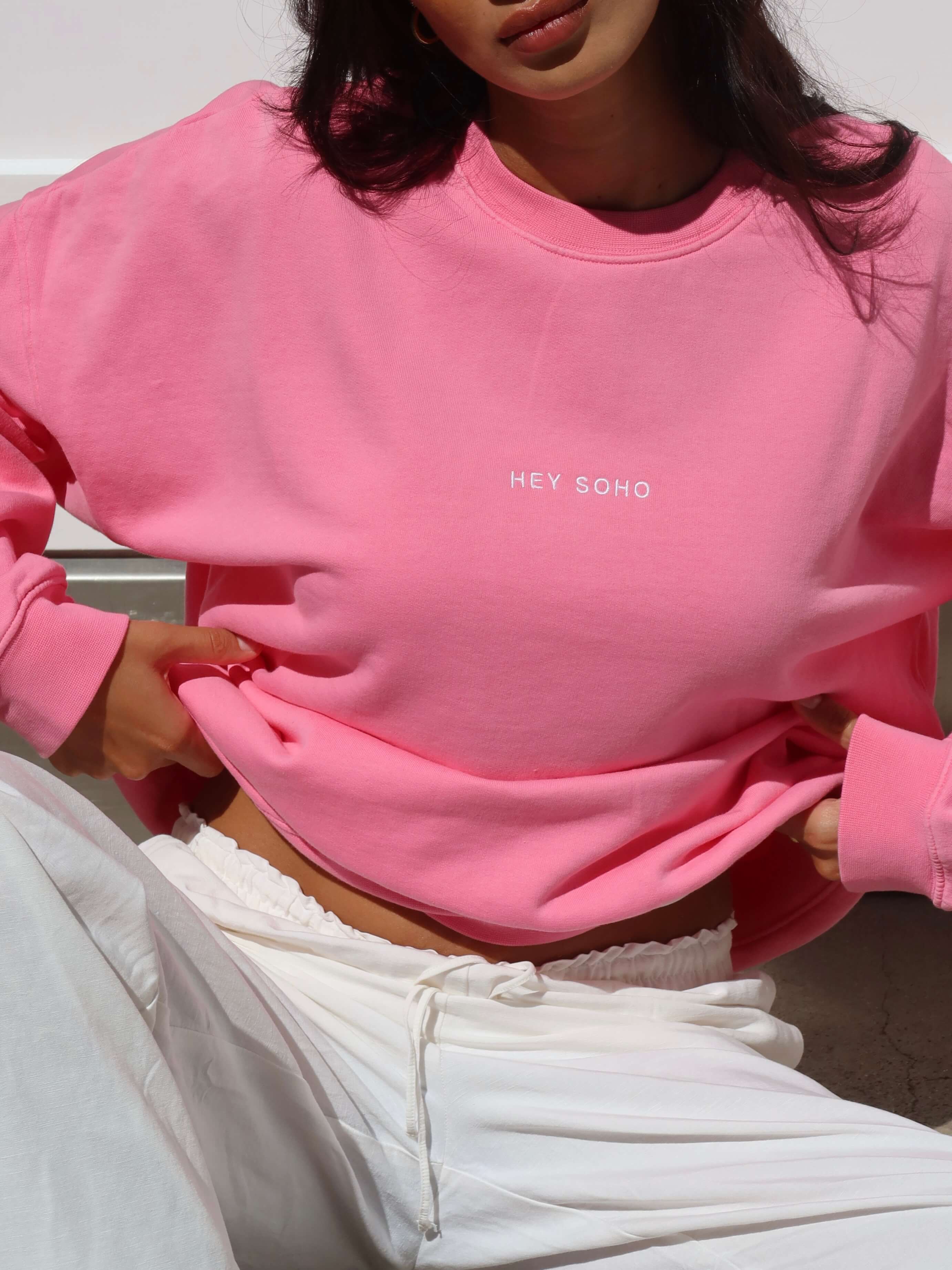 HEY SOHO BASIC Sweatshirt hot pink
