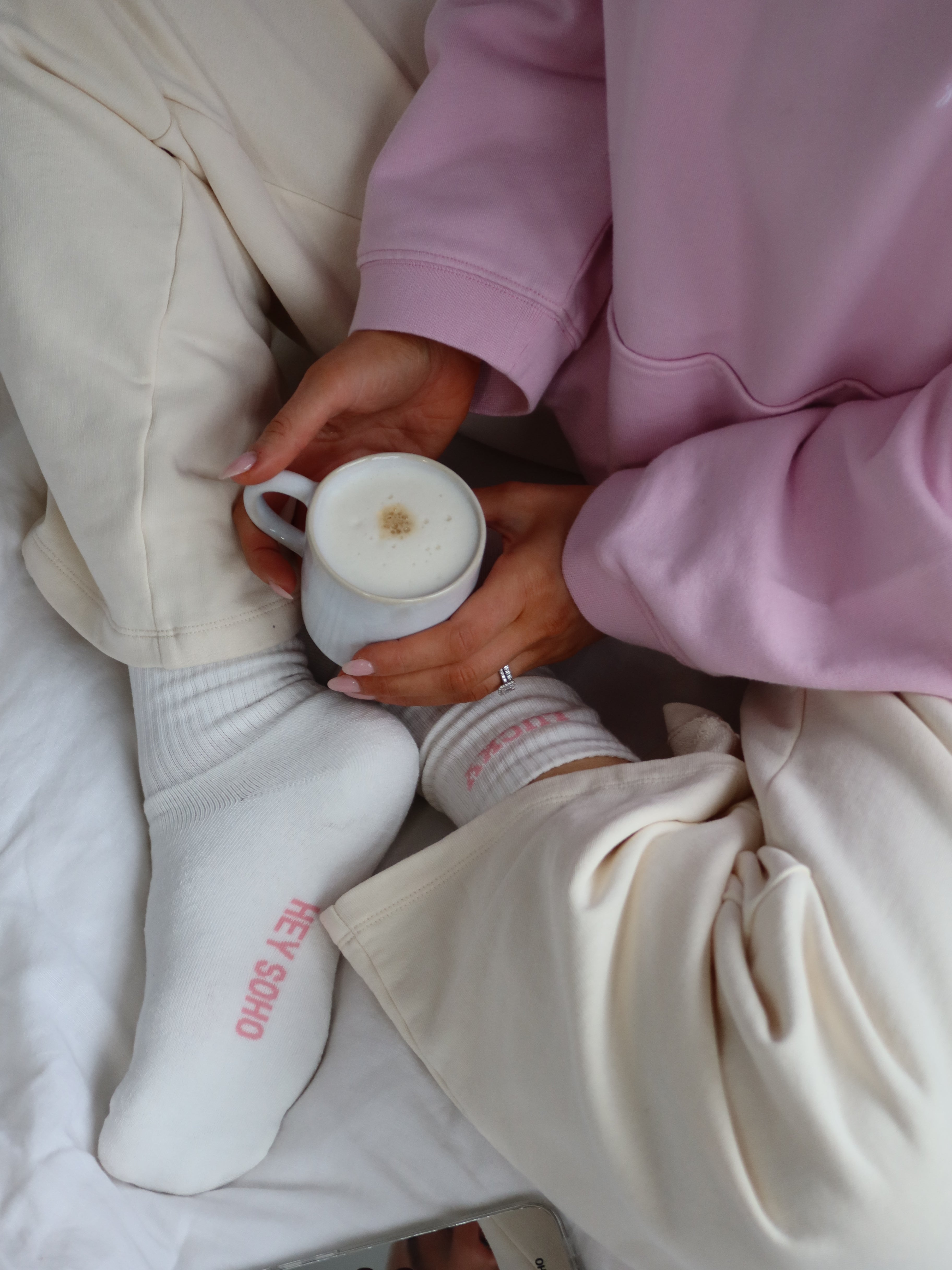 HEY SOHO LUCKY Socken offwhite I blush