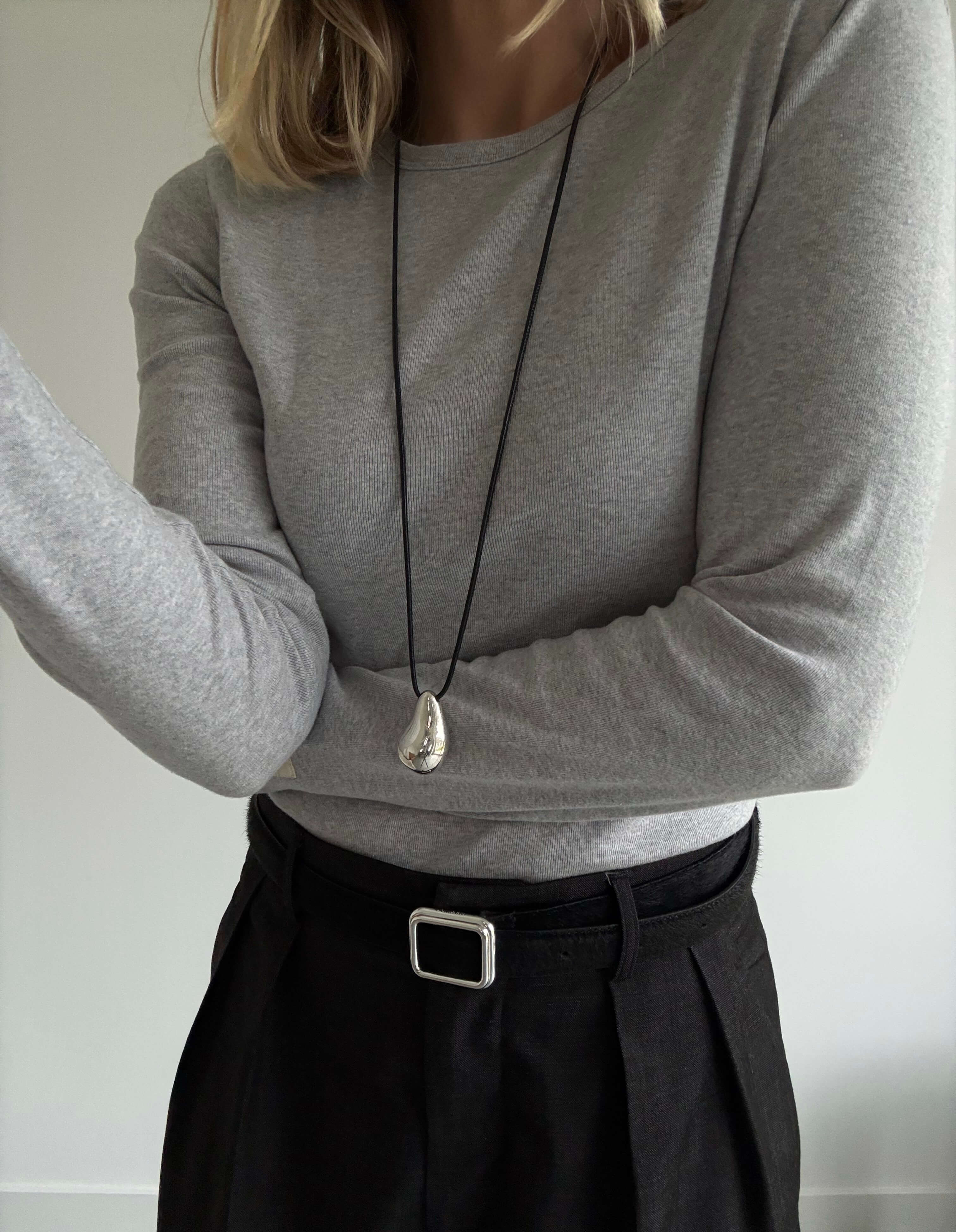 HEY SOHO RIB LONGSLEEVE light grey melange