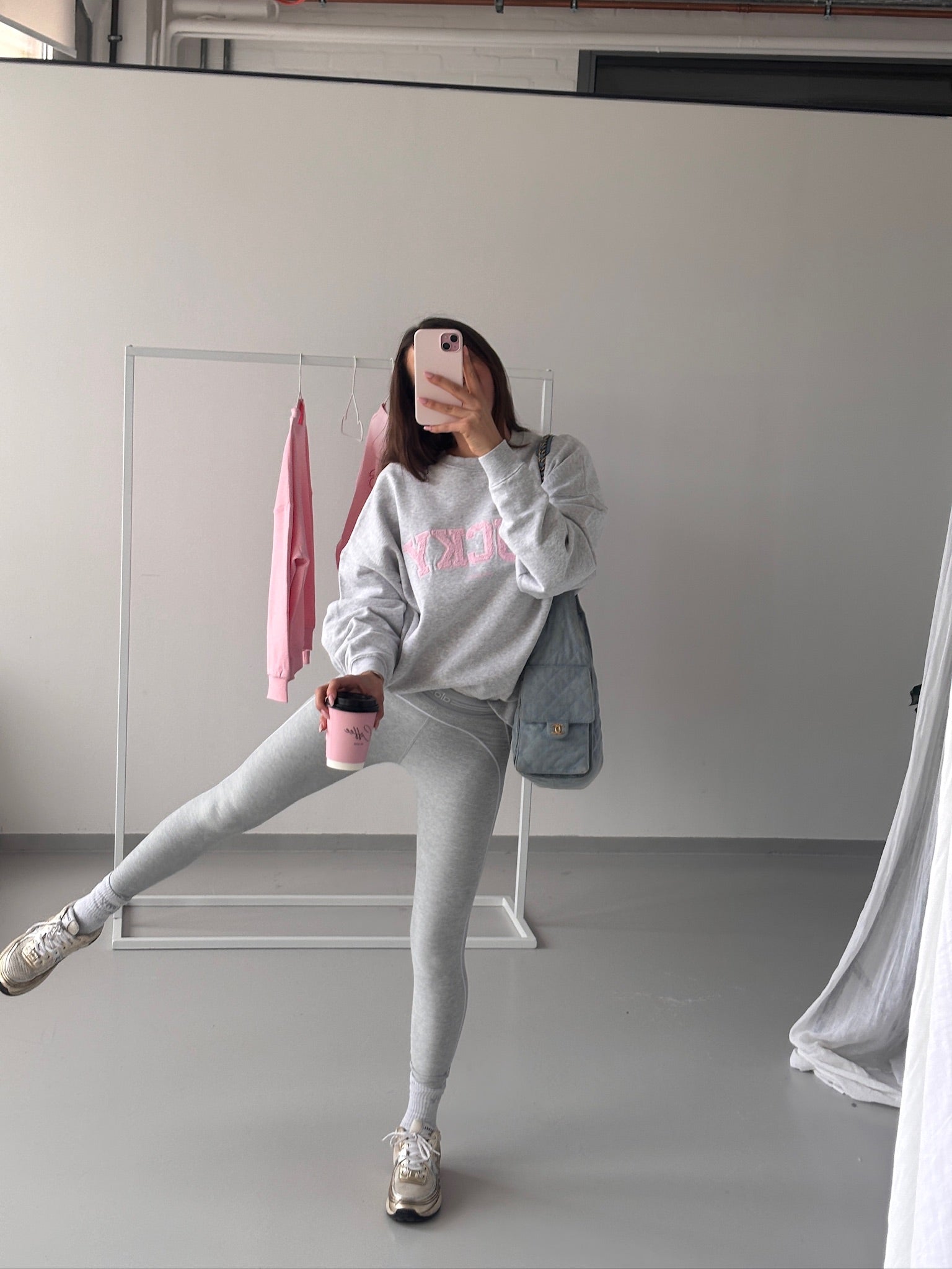 LUCKY SWEATSHIRT light grey melange