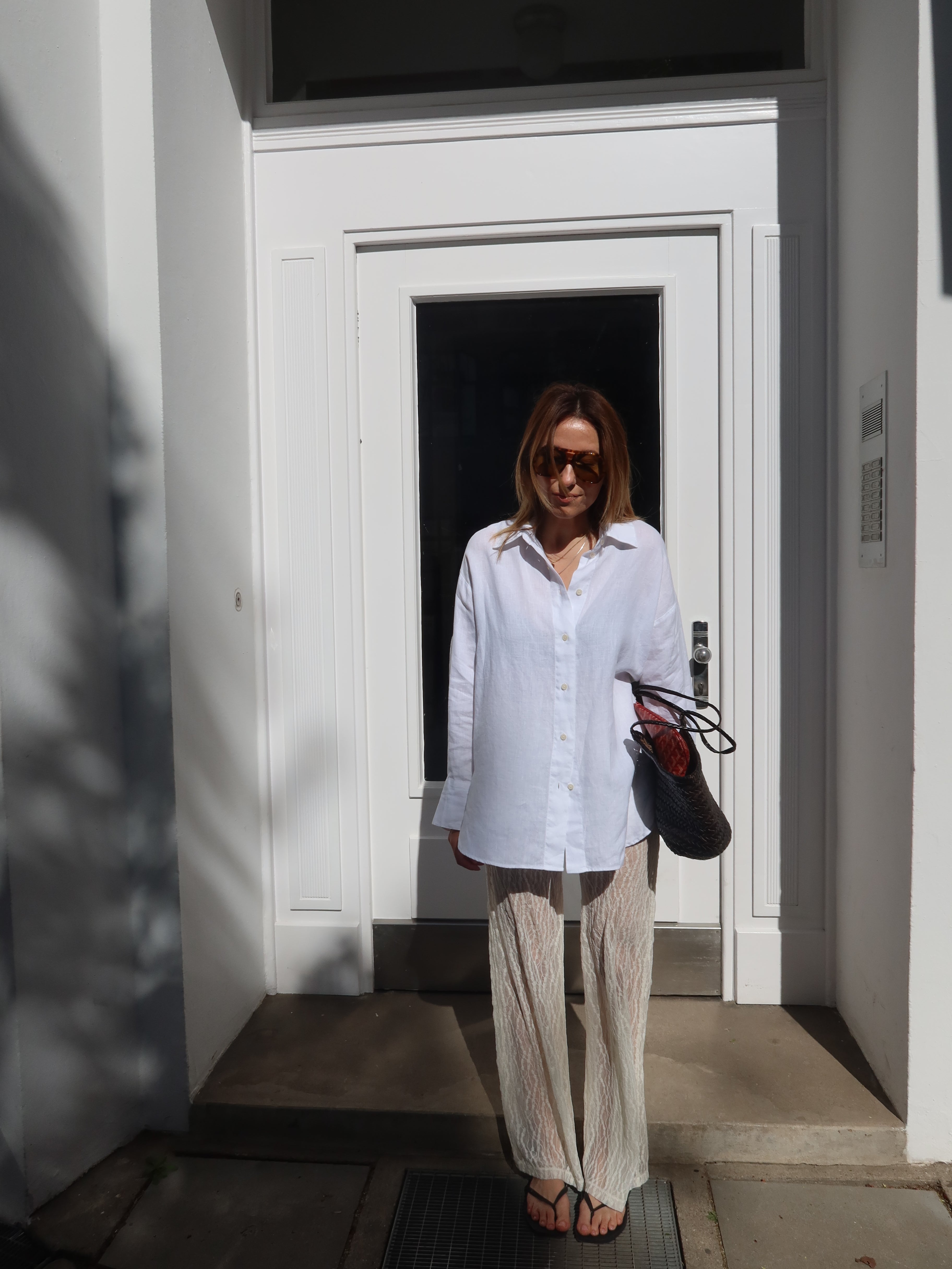 STELLA LACE PANTS offwhite