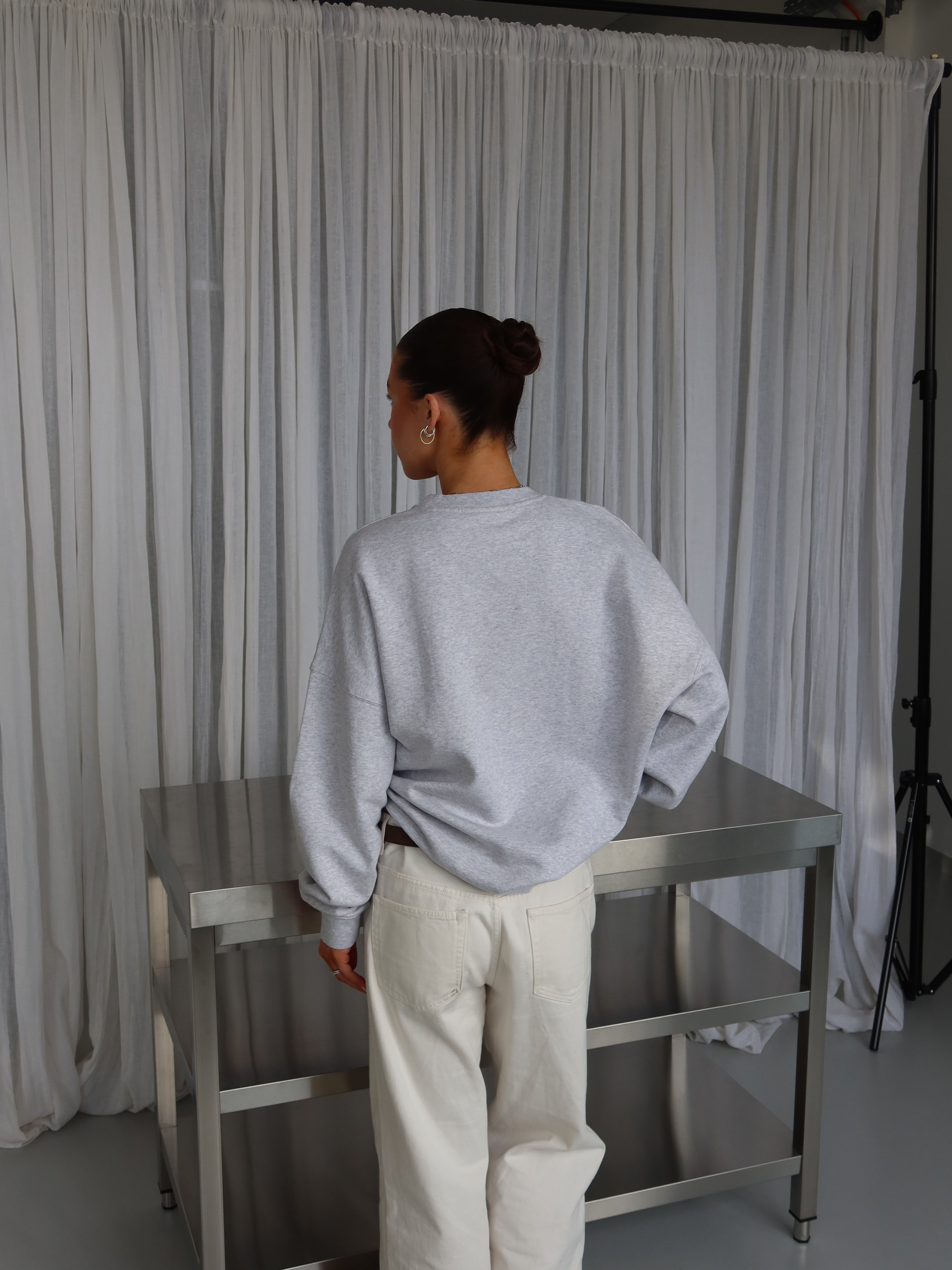 LUCKY SWEATSHIRT light grey melange