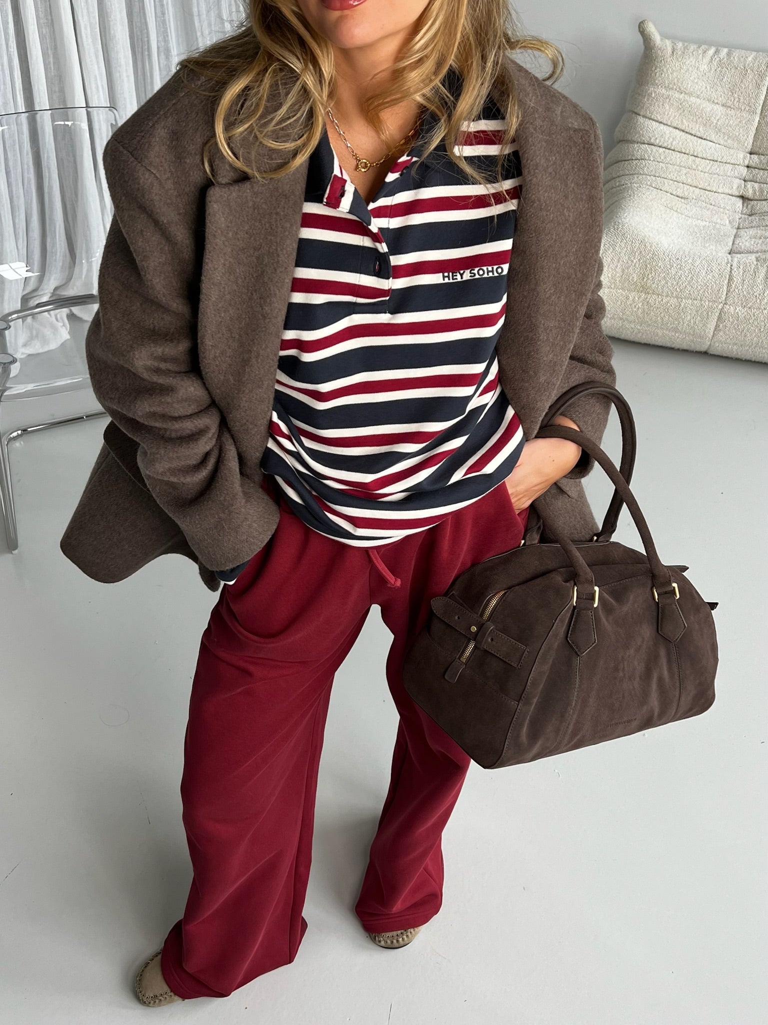 STRIPED LONGSLEEVE POLO