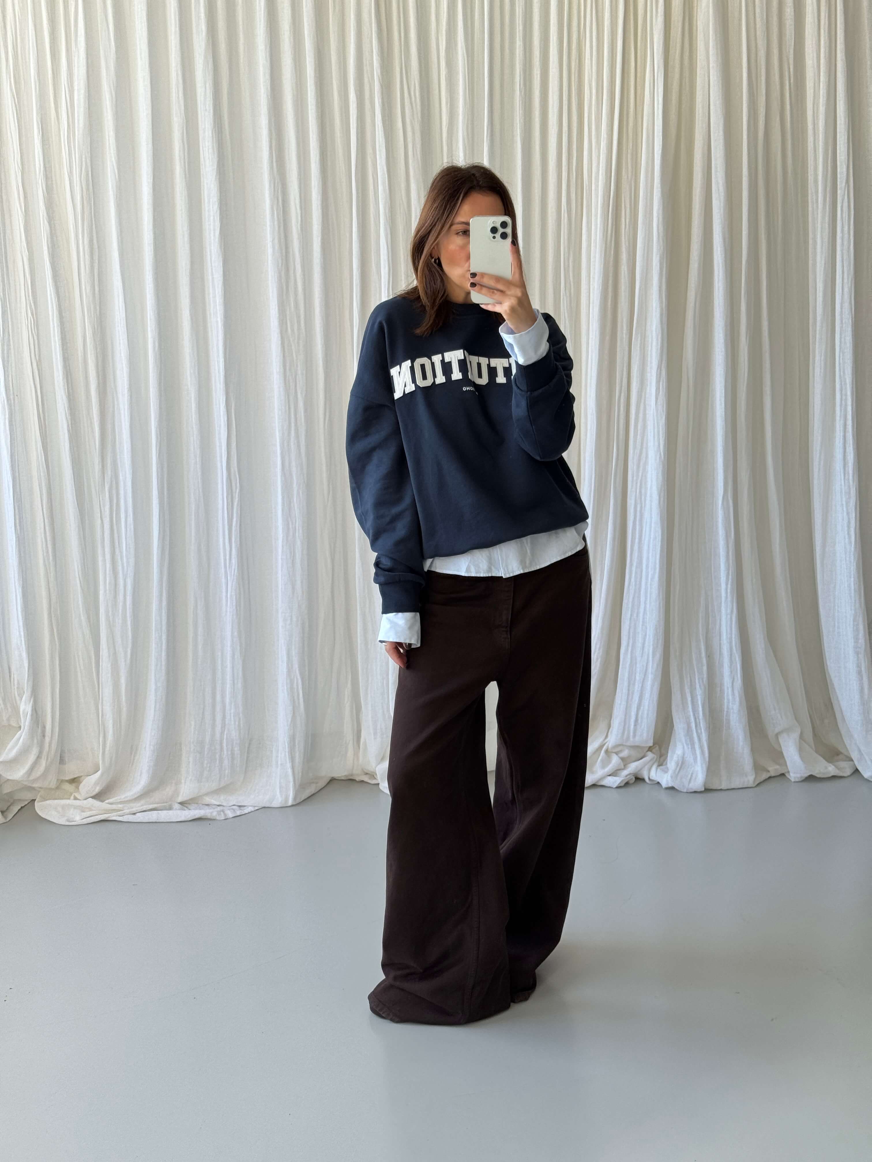 INTUITION Sweater midnight | white