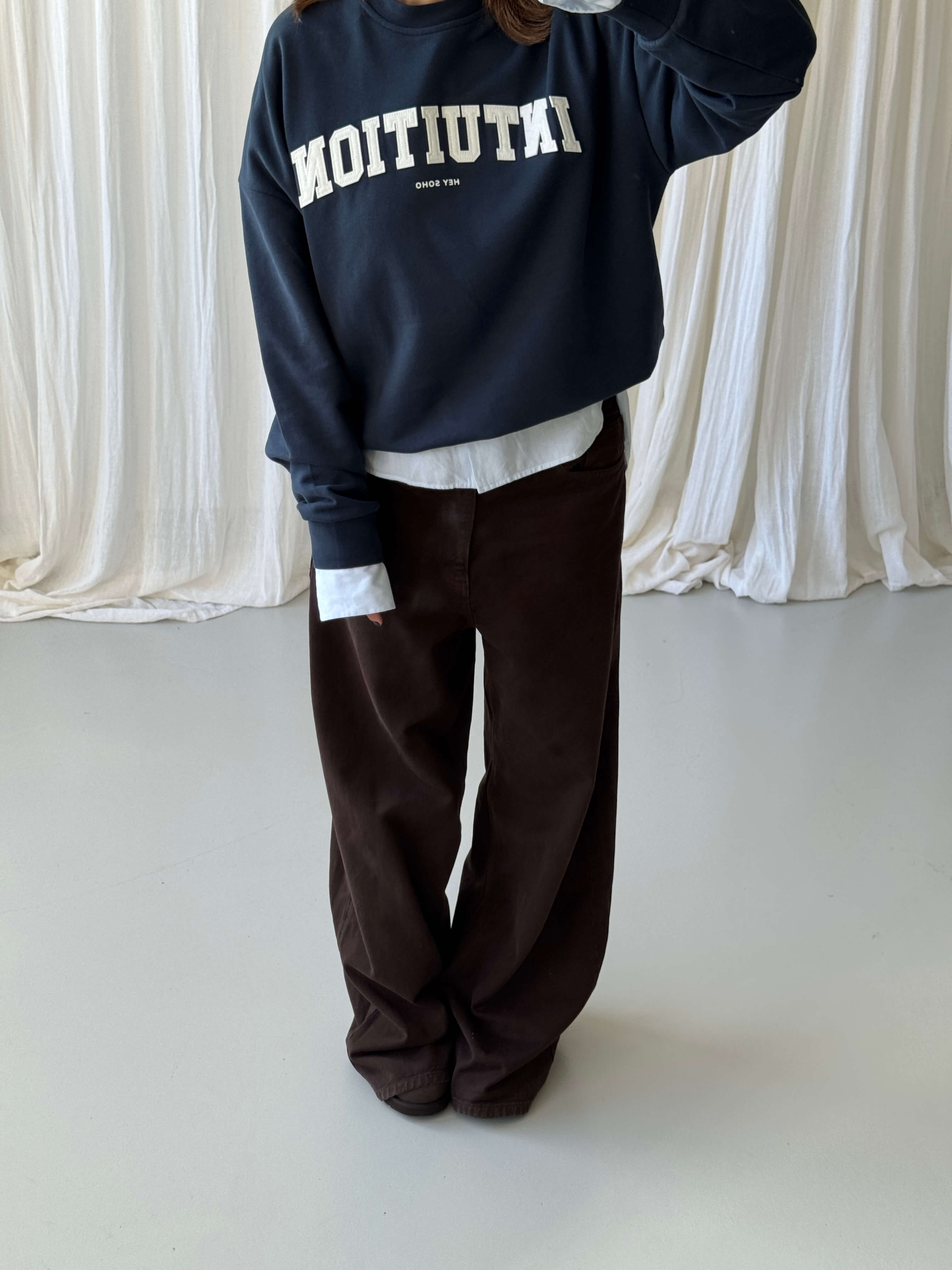 INTUITION Sweater midnight | white