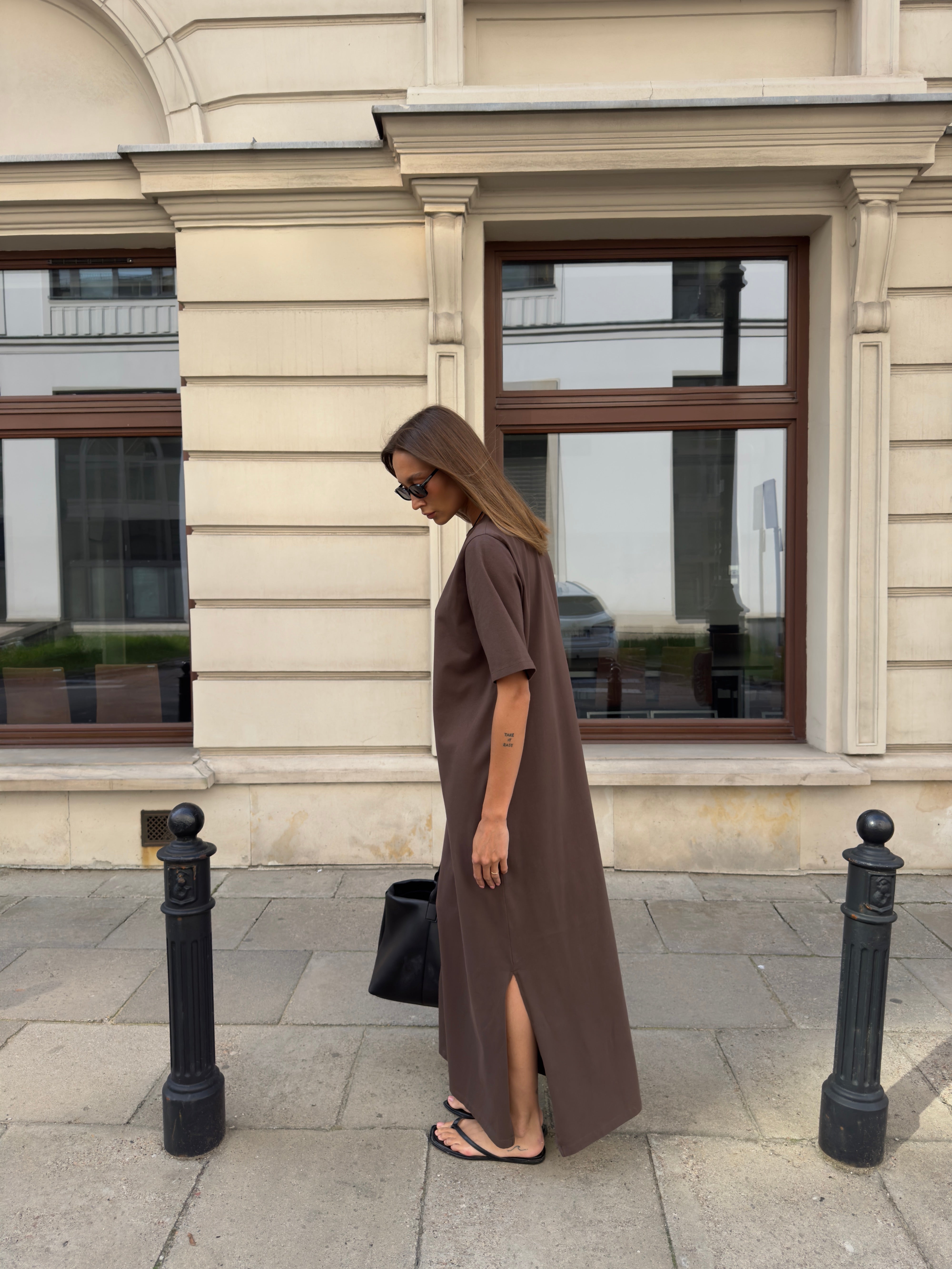 SOHO STUDIOS THERESA T-Shirt Dress chocolate